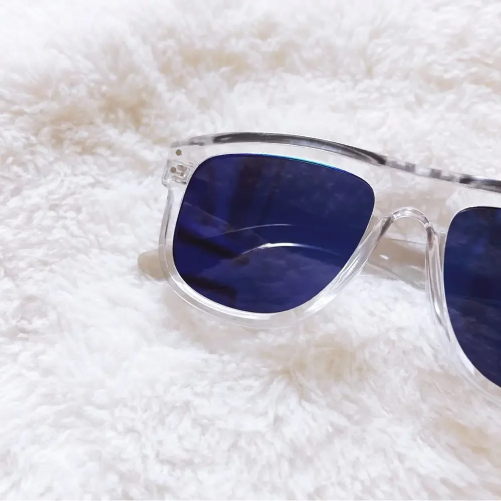 Simon Clear Blue Lenses Classic Sunglasses